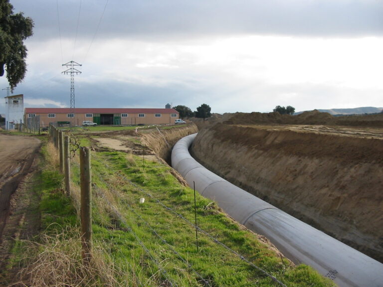 Tubería H.A. camisa chapa junta elást. Ø 1.500 mm. 5 Atm. - Aguas del duero - Prov.Ávila