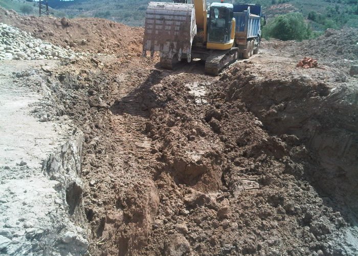 Excavación balsas EDAR Tendilla - Aguas de Castilla la Mancha